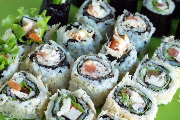 Sushi gulung menutup — Stok Foto