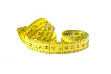 Sarı ölçüm izole bant portre
