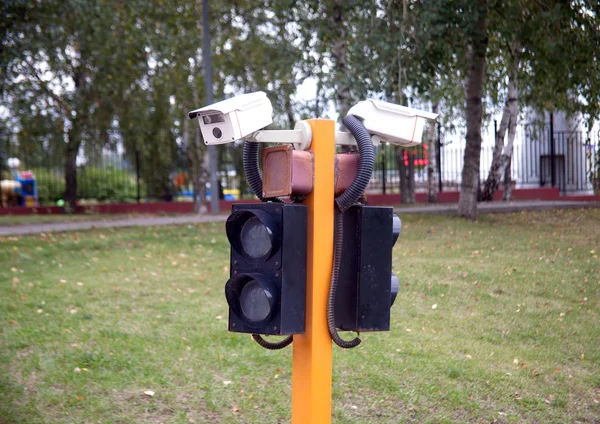 Outdoor access control system closeup — Stock Photo, Image