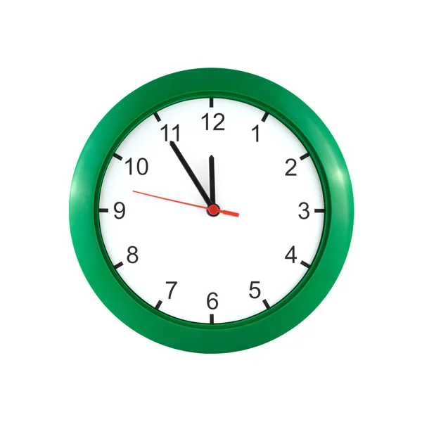 Cinco minutos a doze no relógio — Fotografia de Stock
