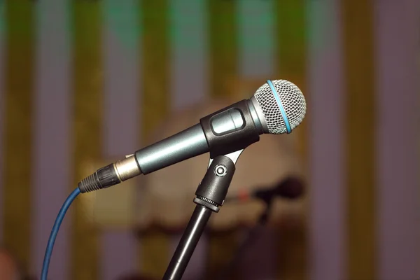 Vocal concert microphone side view — Stock Photo, Image