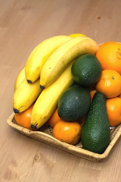 Bodegón con frutas tropicales de cerca —  Fotos de Stock