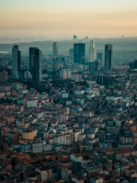 Bussines stad van Istanbul Rechtenvrije Stockafbeeldingen