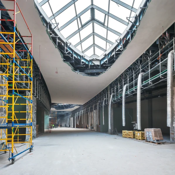 Zona Boutique. Progressos na construção de shopping center República . — Fotografia de Stock