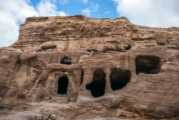 Natura di Petra, Giordania. Petra è una delle nuove sette meraviglie del mondo — Foto Stock