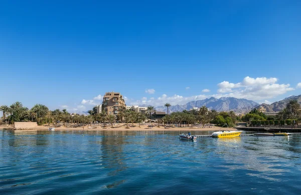 Ürdün boatmen Akabe, Jordan Harbor turistler için bekliyor