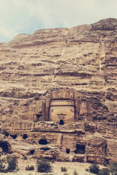 Nature de Petra, Jordanie. Pétra est l'une des sept nouvelles merveilles du monde — Photo