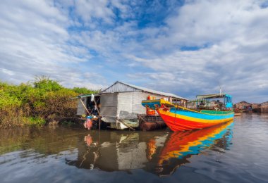 Köyün su. tonle sap Gölü.