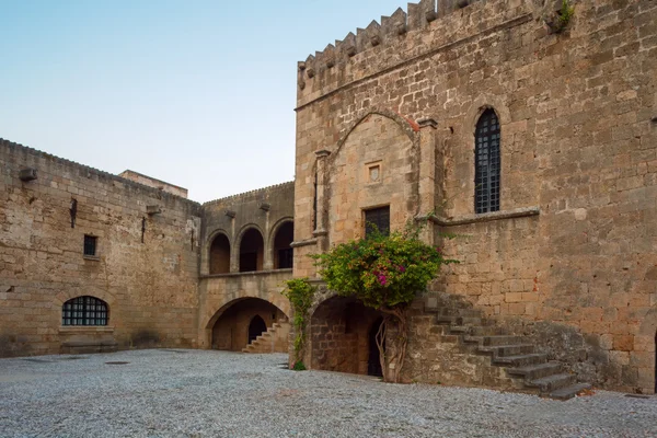 Alan Argirokastu sabah. Rodos Adası. Yunanistan — Stok fotoğraf