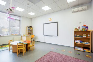 Okul öncesi sınıf Englishl modern eğitim iç Akademisi.