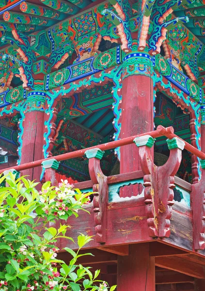 Templo budista Sinheungsa en el Parque Nacional Seoraksan, Corea del Sur — Foto de Stock