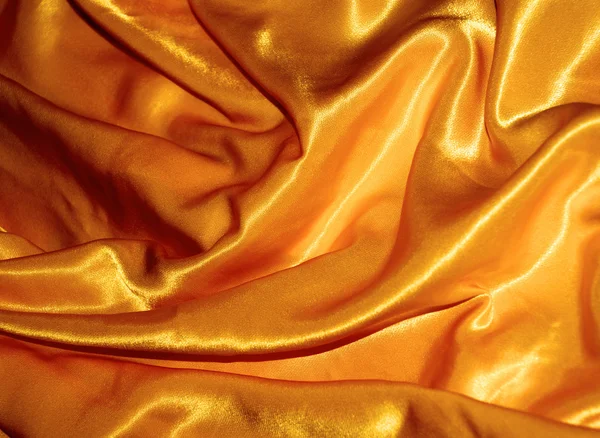 Golden silk, texture or background — Stock Photo, Image