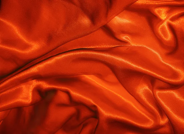 Seda vermelha, textura ou fundo — Fotografia de Stock