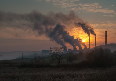 Hava, çevre sorunlarının kirletici Fabrika boru
