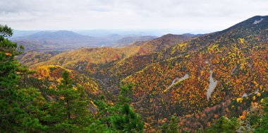 dağ manzarası, Sonbahar, panorama