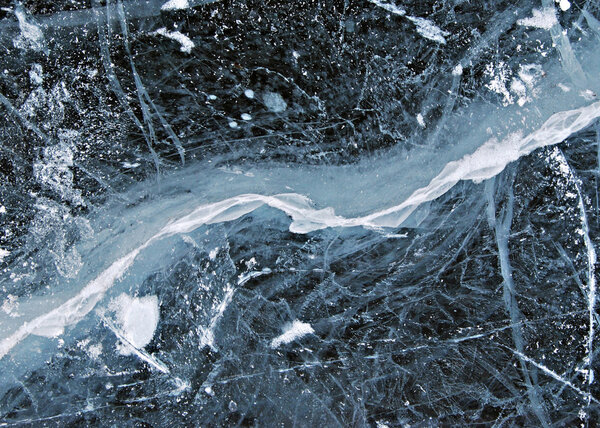 Ice texture, snow winter background