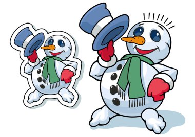 kardan adam, vektör çizim