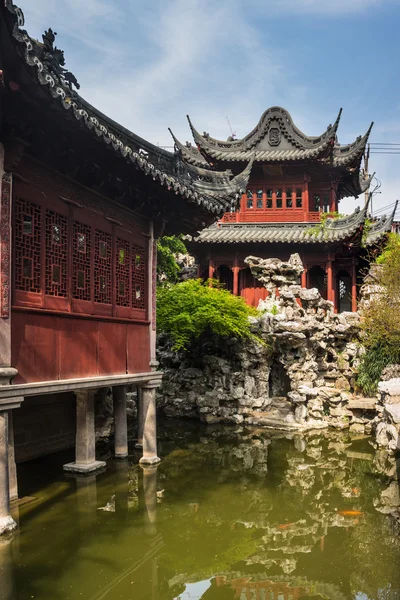 Jardim Yuyuan (Jardim da Felicidade), Cidade Velha de Xangai, China — Fotografia de Stock