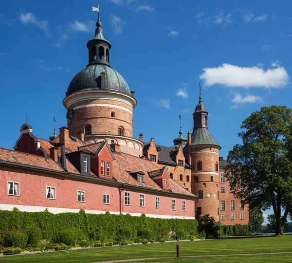 Gripsholm Slott (vár), az egyik a rezidenciák a svéd királyi család, Mariefred, Svédország — Stock Fotó