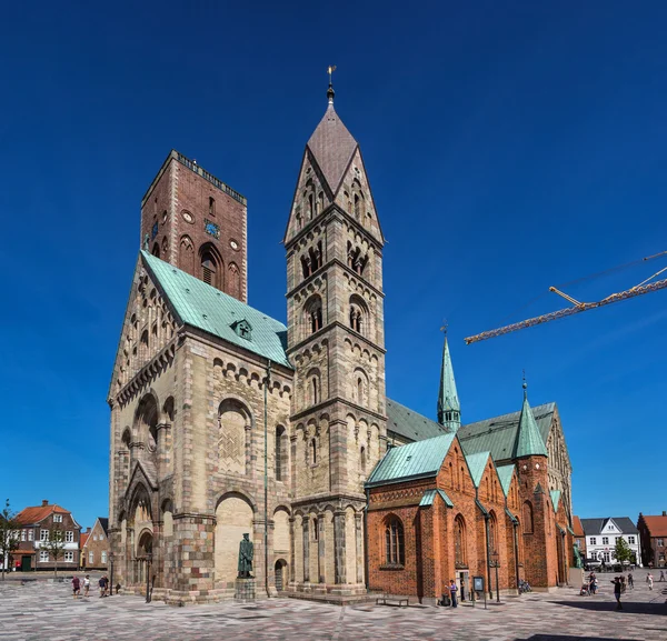 Our Lady Maria Cathedral di Ribe, Jutland Selatan, Denmark Stok Gambar