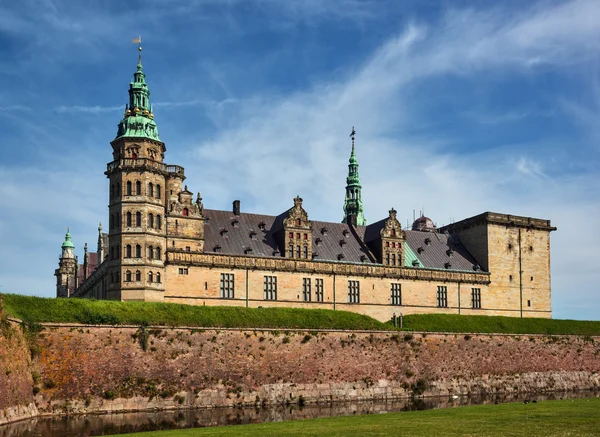 Castelo de Kronborg a cidade de Helsingor (Elsinore), Dinamarca — Fotografia de Stock