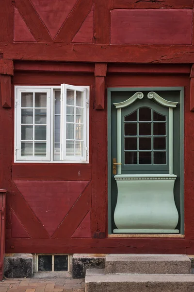 Antigua casa en Odense, isla de Funen, Dinamarca — Foto de Stock