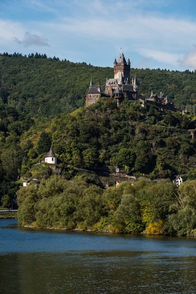 Cochem Reichsburg (císařský hrad), Porýní-Falc, Německo — Stock fotografie