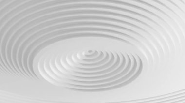 Özmerkezli dalgaların kusursuz 3d video animasyonu - soyut iş sunumu arkaplanı