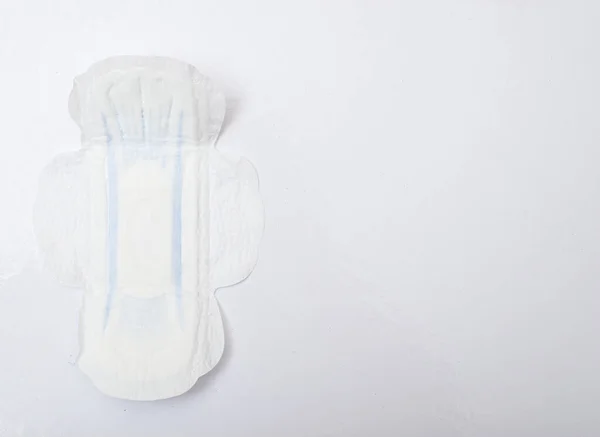 Tappetino Femminile Sfondo Bianco Prodotto Igienico Mestruazioni — Foto Stock