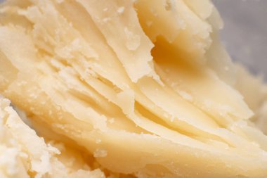 Sert peynir cipslerinin Macro görünümü.