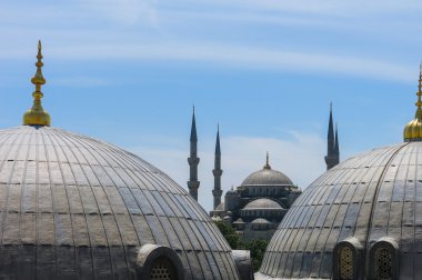 Sultanahmet Camii ve Saint Sophie Katedrali, Istanbul, Türkiye.