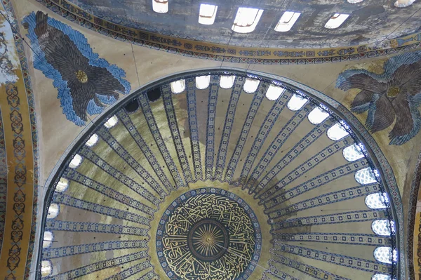 Interno di Hagia Sophia a Istanbul Turchia — Foto Stock