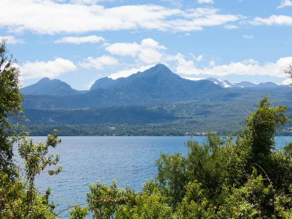 Het Calafquen Meer Dat Grens Vormt Tussen Regio Araucania Regio — Stockfoto