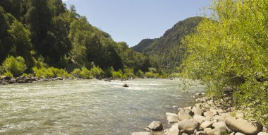 The Bio Bio river, Chile clipart