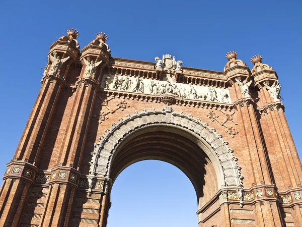 Oblouk triumfální, barcelona — Stock fotografie