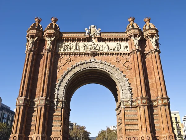 Oblouk triumfální, barcelona — Stock fotografie