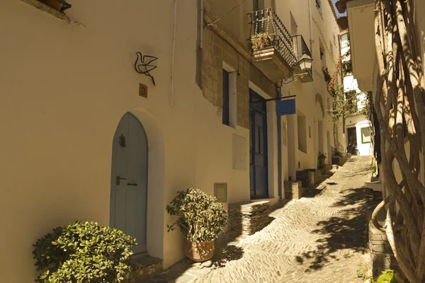 Mediterrane alley, Costa Brava, Spanje Spanje — Stockfoto