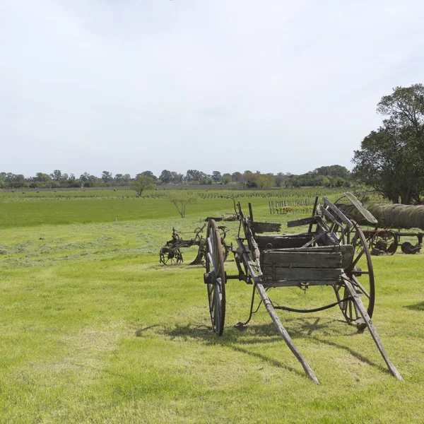 Ancient wooden carriage Royalty Free Stock Images