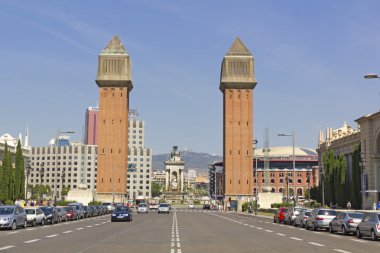 Plaza de España'nın, barcelona, İspanya.