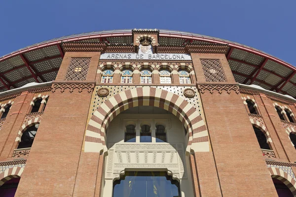 Plaza de Toros de Arenas en la Plaza de España. Barcelona —  Fotos de Stock