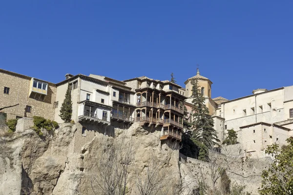 Casas de suspensão, Cuenca, Espanha — Fotografia de Stock