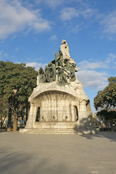 Minnested for doktor Robert, Barcelona – stockfoto