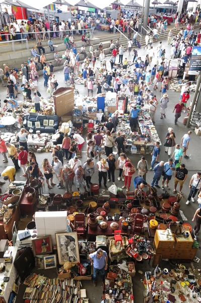 Market of Encantes or Encants, in Barcelona Spain — Stock Photo, Image