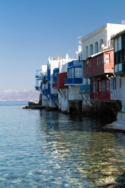 küçük bir Venedik mykonos island, Yunanistan'ın panoramik manzarasını