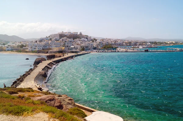 Panoramautsikt i Naxos island, Kykladerna, Grekland — Stockfoto