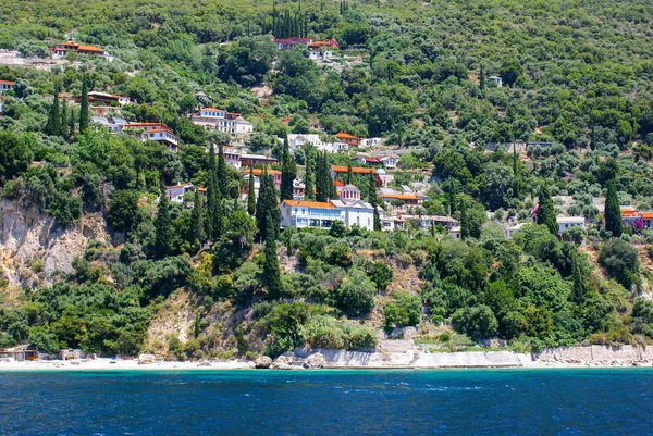 Monasteri sul Monte Athos, Calcidica, Grecia — Foto Stock