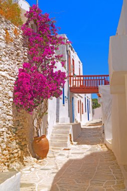 Geleneksel mimarisi üzerine Sifnos Island, Yunanistan