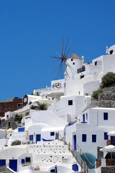 Architectuur op santorini eiland, Griekenland Rechtenvrije Stockfoto's