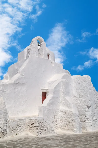 Stary kościół Panagia Paraportiani na wyspie Mykonos w Grecji — Zdjęcie stockowe