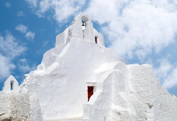 Stary kościół Panagia Paraportiani na wyspie Mykonos w Grecji — Zdjęcie stockowe